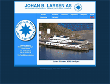 Tablet Screenshot of johan-b-larsen.no